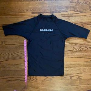 Hurley black 3/4 sleeve Surf Shirt rashguard